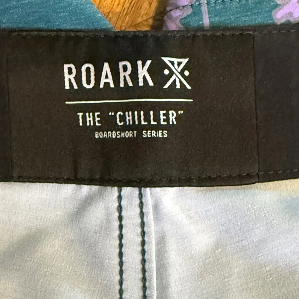 Roark The Chiller Boardshorts‎ Mens 36 Floral Print Hemp stretch Blend Quick Dry